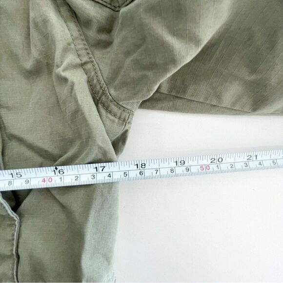 Gap Military Utility Jacket Olive Green Cargo High Neck Women's S Patch Pockets - Picture 5 of 8